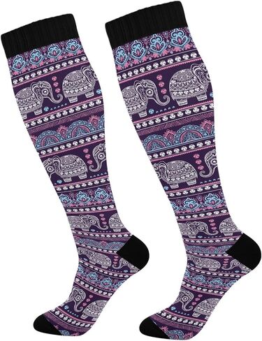Compression Socks for Women Men Breathable Soft Compression Socks Hight Long Socks for Running Cycling Athletic Nurse in Saudi Arabia