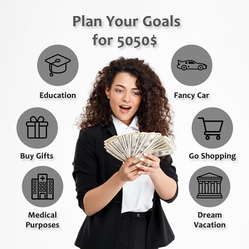 100 Envelopes Money Saving Challenge Binder, Soft Cover Money Saving Binder with Cash Envelopes & Cute Stickers. 100 Envelope Challenge to Save $5,050 in Saudi Arabia