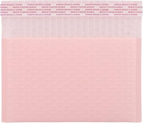 رسائل بريدية فقاعية باللون الوردي الفاتح مقاس 8 × 5 بوصات (50 قطعة) in Kuwait