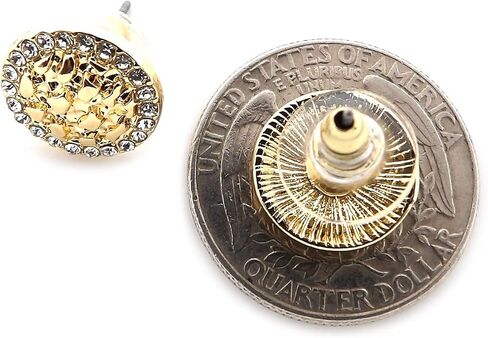 Unisex Round, Africa Nugget Earring Cookie Earring Surgical Steel Post Stud Earring in Kuwait