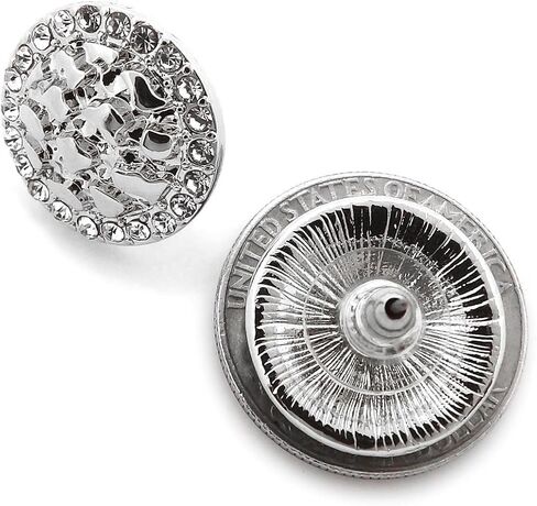 Unisex Round, Africa Nugget Earring Cookie Earring Surgical Steel Post Stud Earring in Kuwait