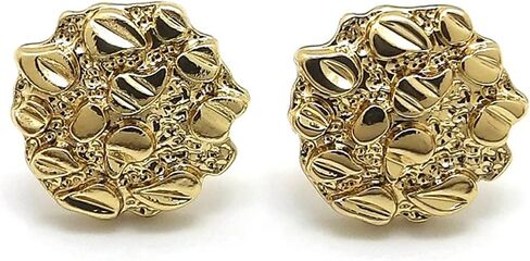 Unisex Round, Africa Nugget Earring Cookie Earring Surgical Steel Post Stud Earring in Kuwait