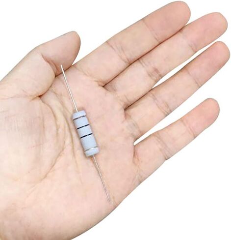 uxcell 10Pcs 1.2K Ohm Resistor, 5W 5% Tolerance Metal Oxide Film Resistors, Shaft Lead, Flame Proof for DIY Electronic Projects and Experiments in Saudi Arabia