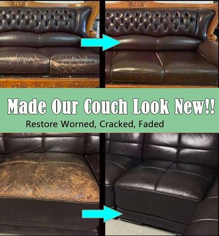 بلسم إعادة تلوين الجلد باللون الأسود، صبغ الجلد للأثاث، طلاء إصلاح طلاء الجلد الأسود للأرائك ومقاعد السيارة وحقيبة اليد وعجلة القيادة والسترات in Kuwait