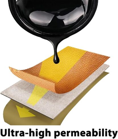 بلسم إعادة تلوين الجلد باللون الأسود، صبغ الجلد للأثاث، طلاء إصلاح طلاء الجلد الأسود للأرائك ومقاعد السيارة وحقيبة اليد وعجلة القيادة والسترات in Kuwait