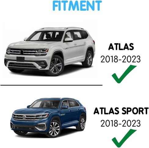 Side Steps Fit for Volkswagen VW Atlas 2018-2024 S SE SEL Running Board Nerf Bar in Saudi Arabia