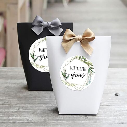 ملصقات Watch Me Grow، ملصقات هدايا لحفلات الزفاف الخضراء، ملصقات استحمام الطفل، هدايا، ديكورات، 5 سم، عبوة من 50 قطعة in Kuwait