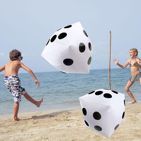 4 Pack 23 Inch Giant Inflatable Dice Jumbo Blow Up Dice Extra Large Dice for Adult Kids Indoor Outdoor Board Game Pool Party Supplies in Saudi Arabia