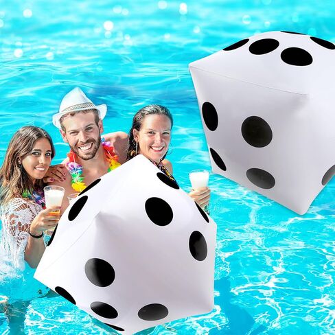 4 Pack 23 Inch Giant Inflatable Dice Jumbo Blow Up Dice Extra Large Dice for Adult Kids Indoor Outdoor Board Game Pool Party Supplies in Saudi Arabia