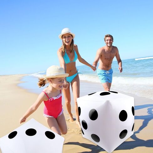 4 Pack 23 Inch Giant Inflatable Dice Jumbo Blow Up Dice Extra Large Dice for Adult Kids Indoor Outdoor Board Game Pool Party Supplies in Saudi Arabia