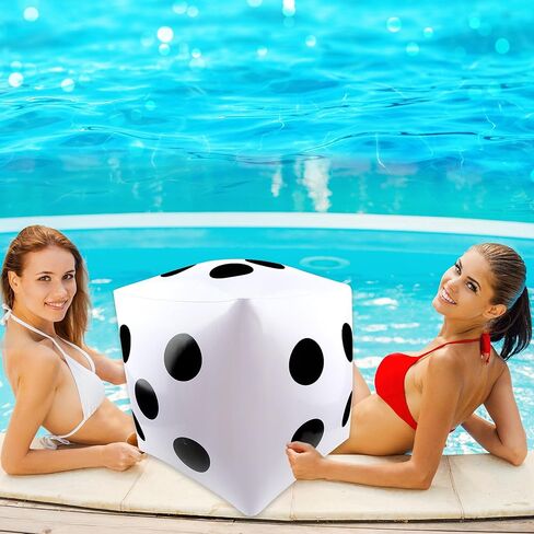 4 Pack 23 Inch Giant Inflatable Dice Jumbo Blow Up Dice Extra Large Dice for Adult Kids Indoor Outdoor Board Game Pool Party Supplies in Saudi Arabia