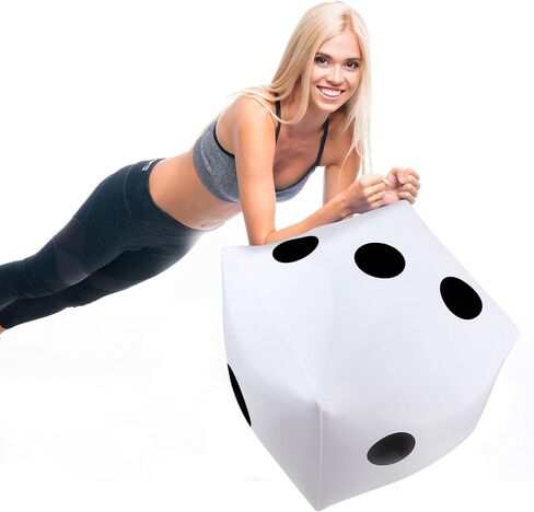 4 Pack 23 Inch Giant Inflatable Dice Jumbo Blow Up Dice Extra Large Dice for Adult Kids Indoor Outdoor Board Game Pool Party Supplies in Saudi Arabia