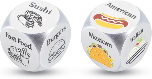Couples Date Night Dice Ideas Food Dice Gifts for Boyfriend Girlfriend Anniversary for Men Women Him Her Birthday Romantic Gifts for Husband Wife Christmas Stocking Stuffers for Adult Valentines Day in Saudi Arabia