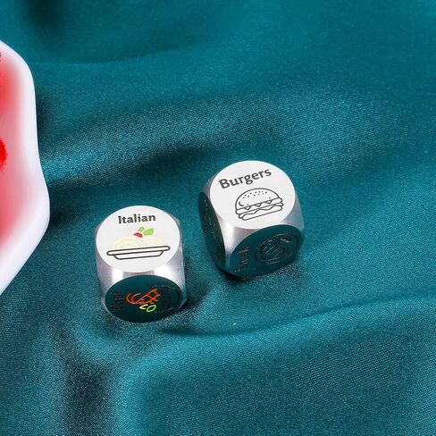 Couples Date Night Dice Ideas Food Dice Gifts for Boyfriend Girlfriend Anniversary for Men Women Him Her Birthday Romantic Gifts for Husband Wife Christmas Stocking Stuffers for Adult Valentines Day in Saudi Arabia