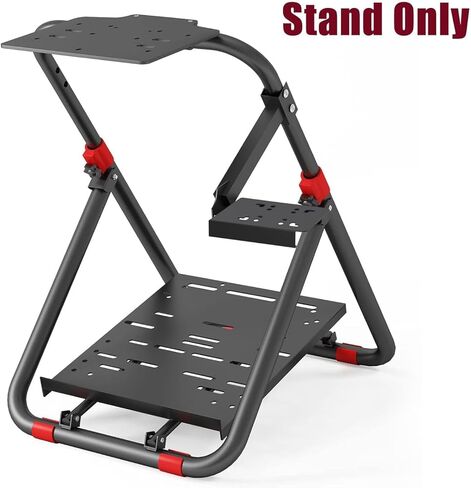 Untimaty Racing Steering Wheel Stand Simulator Racing Stand Adjustable Steering Wheel Stand for Logitech G25/G27/G29/G920 Thrustmaster T300RS/ T300GT/T150RS Supporting TX Xbox PS4 PS5 PC in Kuwait