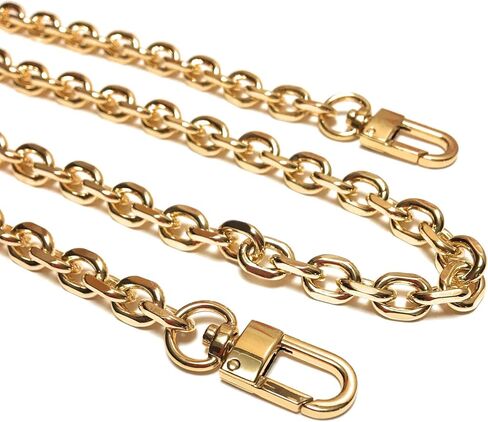 حزام كتف Rolo Purse Chain قطع الماس (9 ملم) مصقول - ذهبي (48 بوصة / 120 سم) in Kuwait