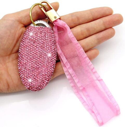 غطاء مفتاح Fob متوافق مع Nissan Altima Maxima Murano Rogue Sentra Armada Sedan GTR Pathfinder Infiniti EX FX X G JX M Q QX Bling Crystal Diamond Key Shell (فضي) in Saudi Arabia