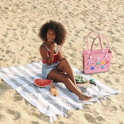 Charms for Bogg Bag,Flower Charms compatible for Bogg Bags Accessories Decoration fits for Simply Southern Beach Totes in Saudi Arabia