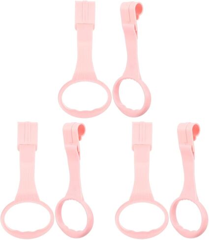 3 Pairs Children's Bed Pull Ring Walking Assistant Stand up Rings Hanging Ring Crib Playpen Accessories Baby Toy Baby Boy Crib Baby Bed Hand Rings Pp Toddler Vertical in Kuwait