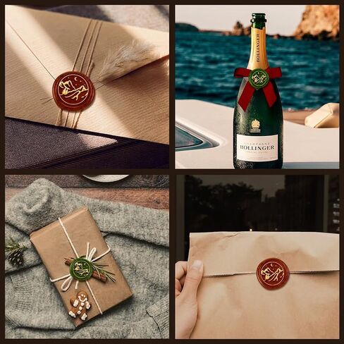 Lily of The Valley Wax Seal Stamp Embossed Stamp Sealing Removable 1" Brass Wax Seal Stamp Head with Wooden Handle Wedding Invitations Envelopes Valentine's Day Craft Adhesive Waxing in Saudi Arabia