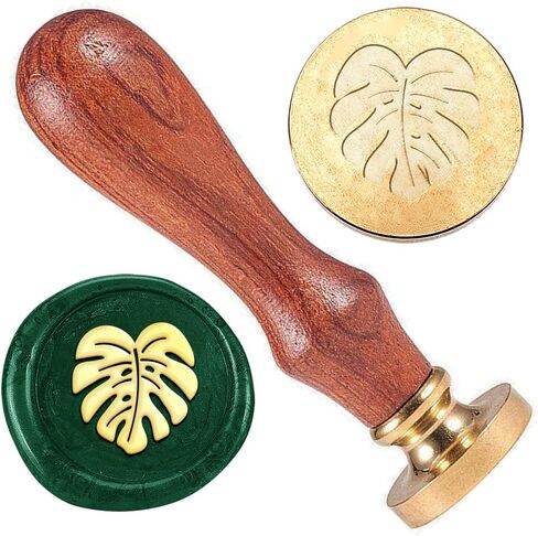 Lily of The Valley Wax Seal Stamp Embossed Stamp Sealing Removable 1" Brass Wax Seal Stamp Head with Wooden Handle Wedding Invitations Envelopes Valentine's Day Craft Adhesive Waxing in Saudi Arabia