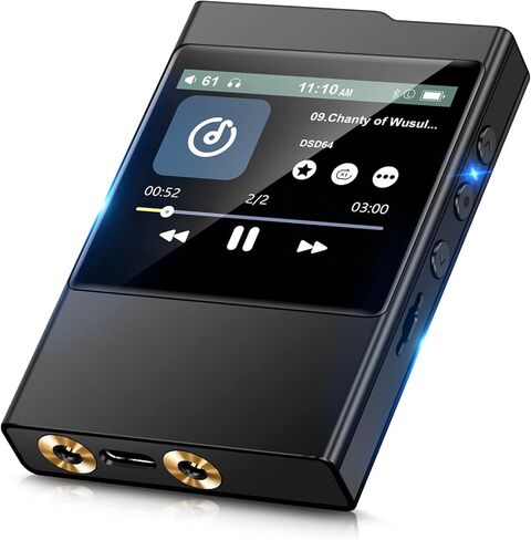 مشغل الصوت الرقمي EVISTR Hi-Fi مشغل موسيقى محمول بلوتوث DSD مشغل MP3 USB DAC لعشاق الصوت in Kuwait