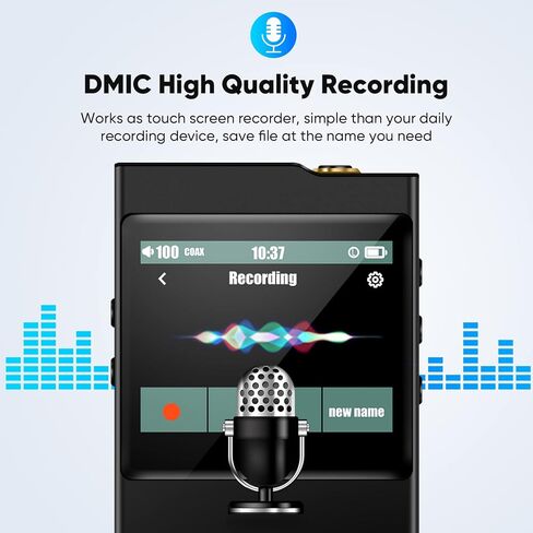 مشغل الصوت الرقمي EVISTR Hi-Fi مشغل موسيقى محمول بلوتوث DSD مشغل MP3 USB DAC لعشاق الصوت in Kuwait