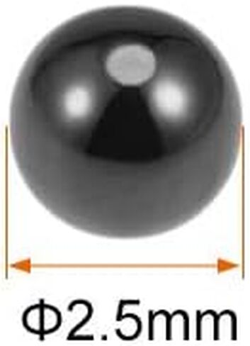 كرات تحمل سيراميك 2.5 مم من uxcell، كرة نيتريد السيليكون Si3N4 G5 دقيقة 10 قطع in Kuwait