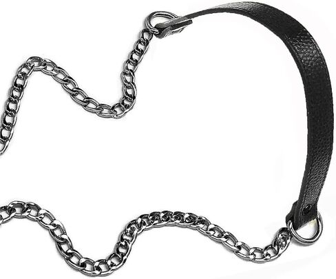 VanEnjoy سلسلة بديلة 18 مم وأشرطة كتف من الجلد الطبيعي لحقائب اليد وحقائب المحفظة - نسخة ممتدة (معدن أسود) in Kuwait