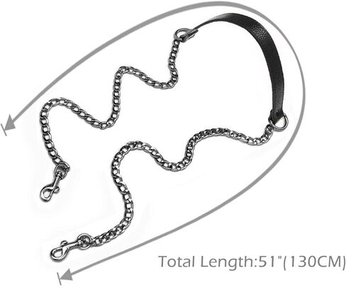 VanEnjoy سلسلة بديلة 18 مم وأشرطة كتف من الجلد الطبيعي لحقائب اليد وحقائب المحفظة - نسخة ممتدة (معدن أسود) in Kuwait