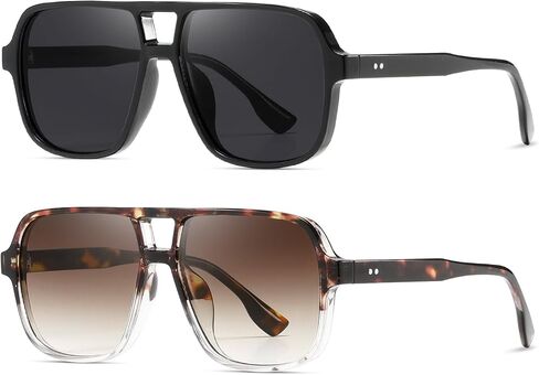 kimorn Sunglasses Womens Men Trendy Retro Sun Glasses Oversize Square Frame Shades K1650 in Saudi Arabia