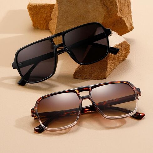 kimorn Sunglasses Womens Men Trendy Retro Sun Glasses Oversize Square Frame Shades K1650 in Saudi Arabia