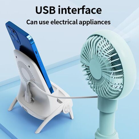 Mini Chair Wireless Charger Multifunctional Phone Holder Wireless Charging for Potable Mini Chair Charger with 2 USB Charging Ports for All Phones in Saudi Arabia