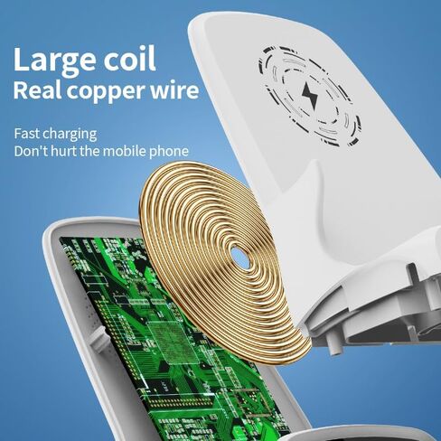Mini Chair Wireless Charger Multifunctional Phone Holder Wireless Charging for Potable Mini Chair Charger with 2 USB Charging Ports for All Phones in Saudi Arabia