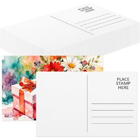 LOTMER 100 Pack Watercolor Postcards, 100% Cotton 140lb/300gsm Blank Postcards 4x6 Inch Watercolor Paper Post Cards Blank Watercolor Cards for DIY, Mailing, Painting, Invitations, Gift Cards in Saudi Arabia
