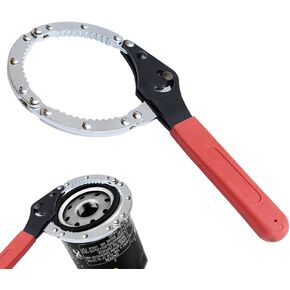 Compact Oil Filter Wrench Adjustable with Ergonomic Grip, Heavy-Duty Steel Construction for Automotive Filter Removal, Size 65-80mm in Kuwait