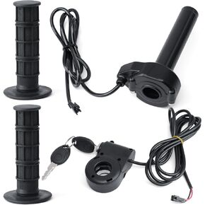 Full Twist Throttle Compatible with Ridstar Q20 Electric Dirt Bike, E-Bike Throttle Grip Cable Kit w/Rolling Bearing Ignition Switch Replacement Part in Saudi Arabia