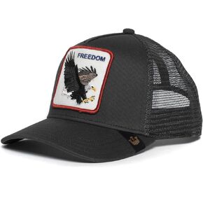 Goorin Bros. قبعة The Farm Original Seasonal Snapback Trucker للرجال والنساء، أخضر داكن (النمر الأبيض)، مقاس واحد in Kuwait
