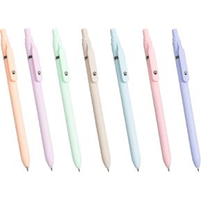 Gel Pens, 7Pcs 0.5mm Fine Point Black Ink,Stuff Aesthetic Pen Office College Supplies Teen Girl Gifts Trendy Stuff Teacher Supplies for Men Women Student (Morandi) in Saudi Arabia