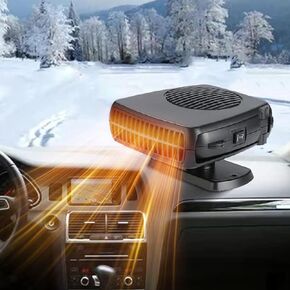 12V 200W Portable Car Heater & Windshield Defroster – 2-in-1 Fast Heating & Cooling Fan with 360° Rotatable Base, Plug In Cigarette Lighter Car Heaters for Vehicle, Car, SUV, Truck & RV in Saudi Arabia