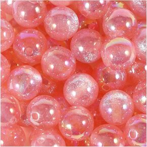 20Pcs Acrylic Beads 16mm Mirror Plated UV Cat Eye Beads for Beadable Pens Keychains Bracelets Necklaces Earrings DIY Jewelry Making (Bling Mixed Color) in Saudi Arabia