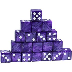 SIXPOINTS 20 Pieces White Pearl DIY Dice Set-16mm Square Blank 6th Side Dice Compatible with War Game Board Games,D&D RPG MTG Table Game Card Gaming Accessories in Saudi Arabia