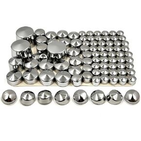 Dotelis-Chrome Bolts Toppers Caps Compatible with 2000-2005 2006 H-D Softail Twin Cam in Saudi Arabia