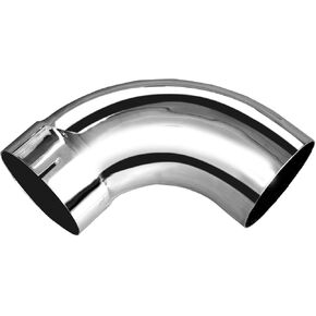Chrome Exhaust Pipe 5 Inch ID/OD 90 Degree Elbow Tube with 12 Inch Arms in Saudi Arabia