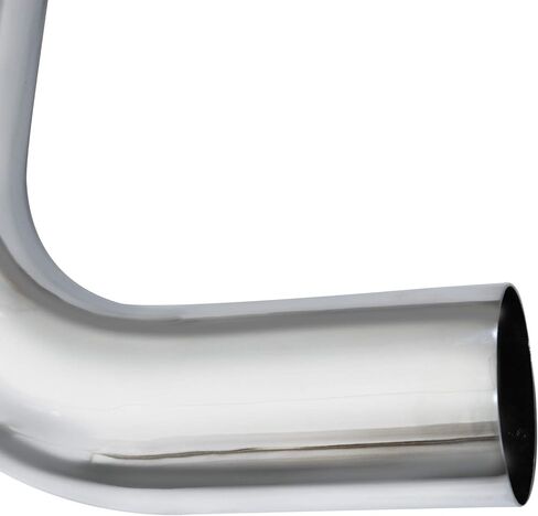 5" ID OD 90 Degree Chrome Exhaust Elbows 18" Length, Polished Finish Universal Fit for Automotive in Saudi Arabia