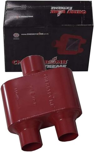 Truck Exhaust Kits - Shop Line Dual Exhaust Sytem 2.5 inch Aluminized Pipe Cherry Bomb Extreme Muffler Chrome Tips in Saudi Arabia