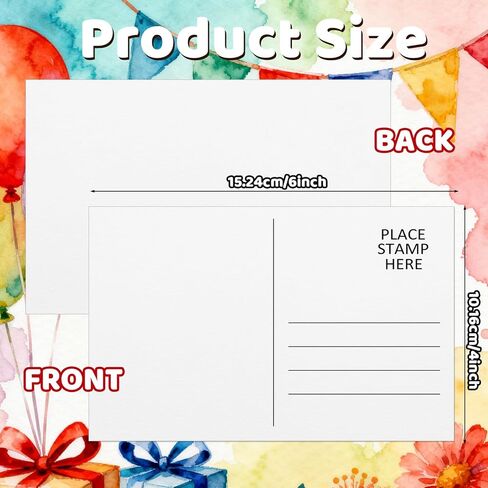 LOTMER 100 Pack Watercolor Postcards, 100% Cotton 140lb/300gsm Blank Postcards 4x6 Inch Watercolor Paper Post Cards Blank Watercolor Cards for DIY, Mailing, Painting, Invitations, Gift Cards in Saudi Arabia