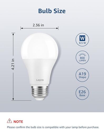 Lepro B1 AI Smart Light Bulbs - WiFi & Bluetooth RGBWW Color Changing LED Bulb Compatible with Alexa & Google Assistant, AI Generated Lighting, AI Voice Control, Music Sync, 2.4GHz Only, 2 Packs in Saudi Arabia