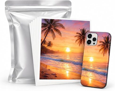 Printable 3D Sublimation Heat Transfer Film for Phone Cases, A4 8.3" x 11.7", 10 Pack Sublimation Sheets for Mugs, Keychains, Badges & DIY Crafts (10) in Saudi Arabia
