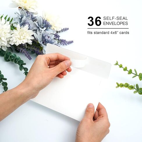 Nihuecne 36 حزمة 4 × 6 بطاقات شكر للتخرج مع أظرف ذاتية اللصق لبدء الكلية والمدرسة الثانوية في 6 تصميمات in Kuwait